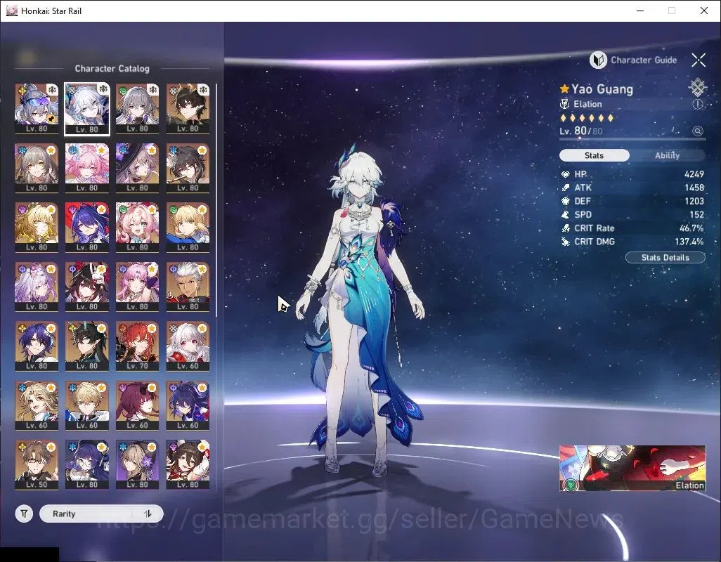 Honkai Star Rail Accounts Asia|TL 70|16 Limited + 16(*5LC)|Aglaea E2,Hyacine image 4