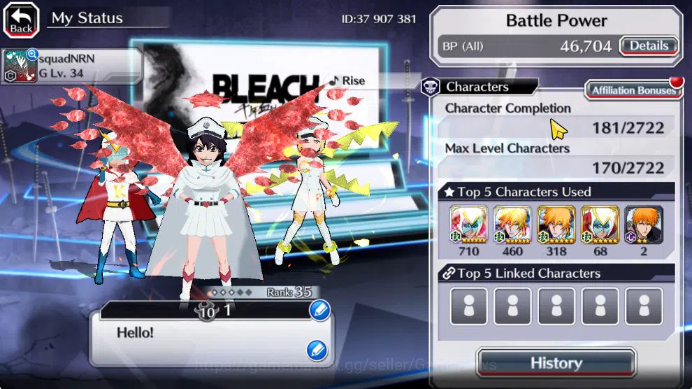 Bleach: Brave Souls Accounts [GLOBAL]6K Orbs+Fresh All Story|TYBW26[Bambietta,L image 3