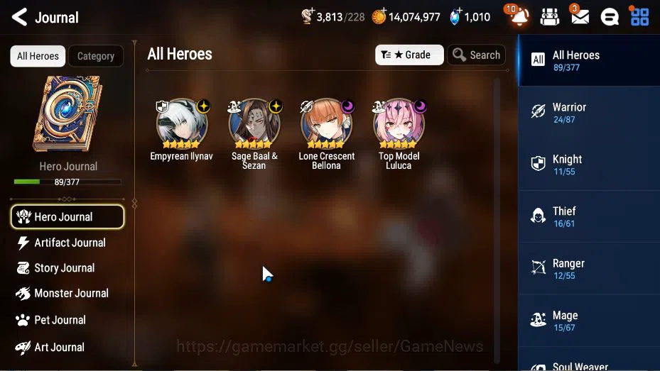 Epic Seven Accounts GLOBAL Unverif|New Era|4 ML(EIlynav,LC Bellona,SBN image 19