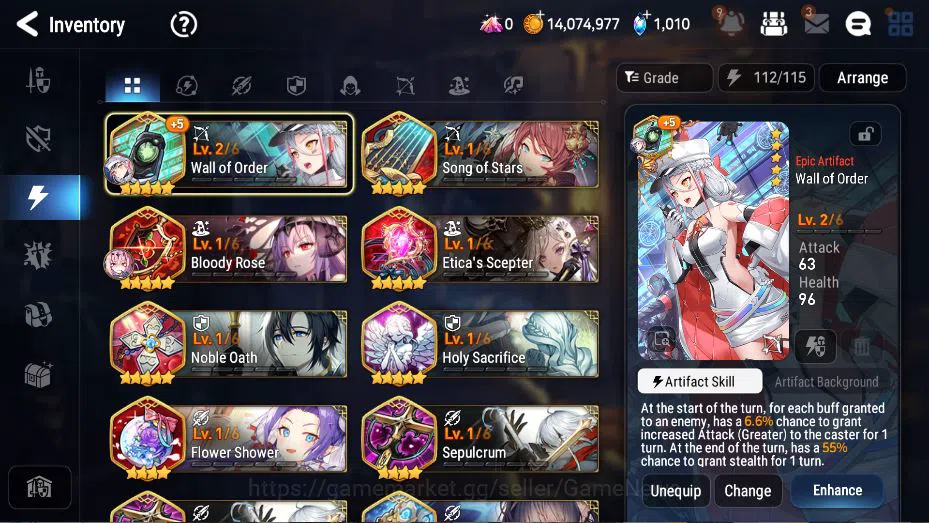 Epic Seven Accounts GLOBAL Unverif|New Era|4 ML(EIlynav,LC Bellona,SBN image 6