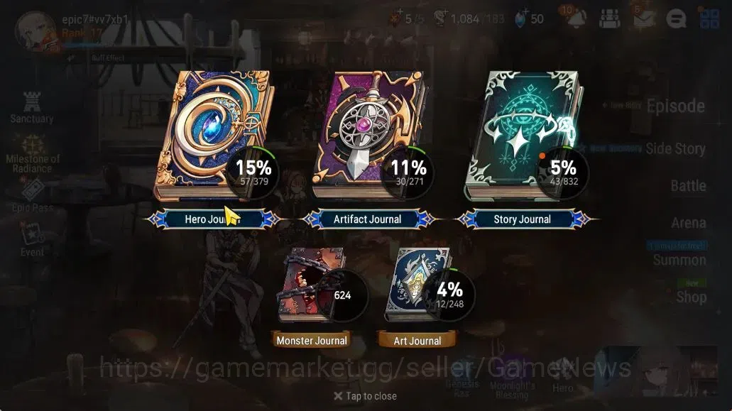Epic Seven Accounts Global|Unverif|New Era|3 ML(Shepherd of the Dark D image 5