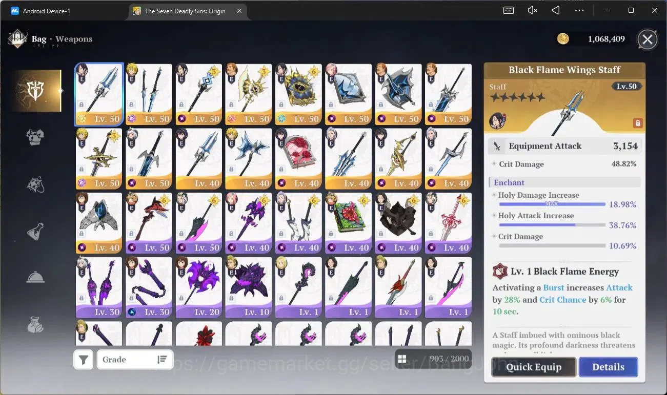 The Seven Deadly Sins: Origin Accounts SEA|Lvl 45|12 SSR+ 10 SR|ENDAGME|Merlin P9,Daisy P image 17