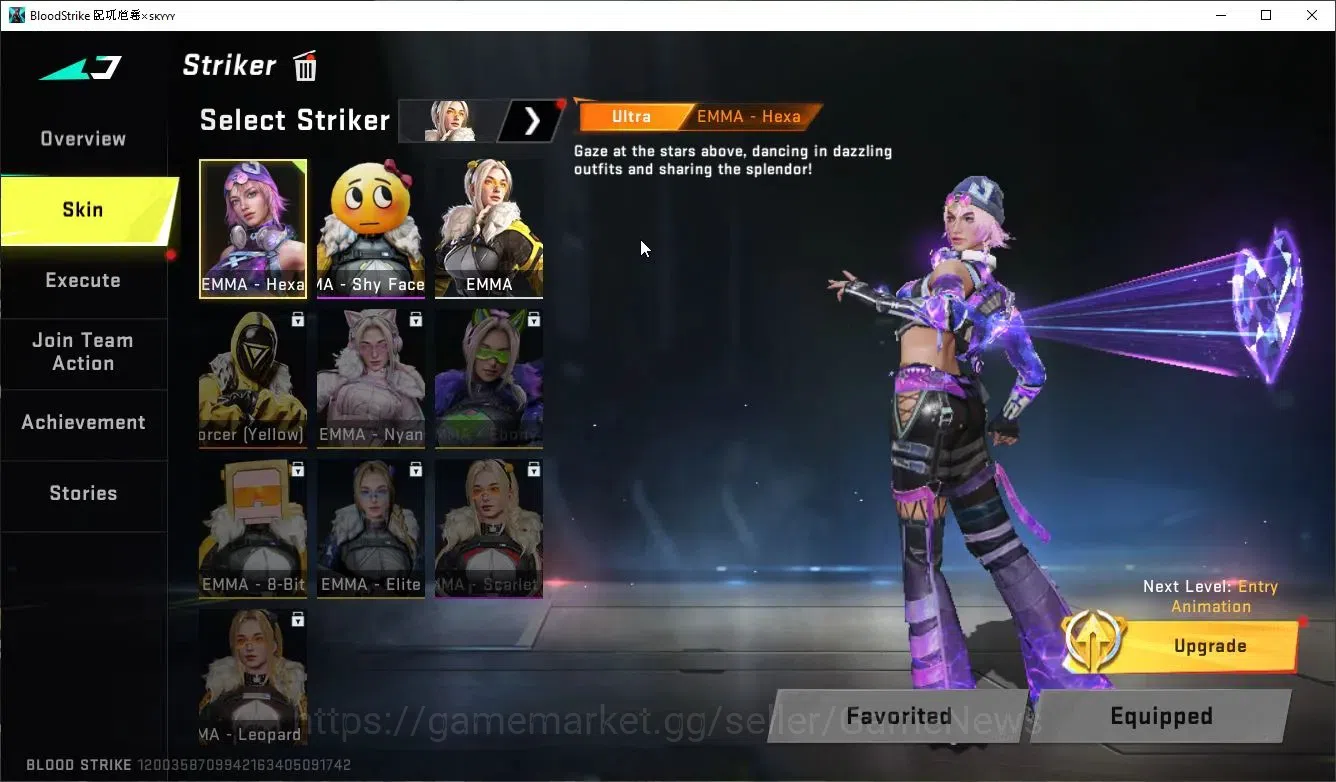 Blood Strike Accounts ASIA|MELE AXE-Crystal+13 ULTRA[Emma-Hexa,Ethan,DeA image 3