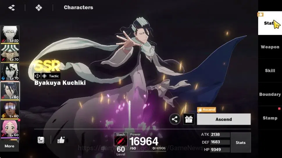 BLEACH: Soul Resonance Accounts NuverseSEA|LV 52|6 SSR [Ichigo IH,UraharaB2,Byakuy image 10