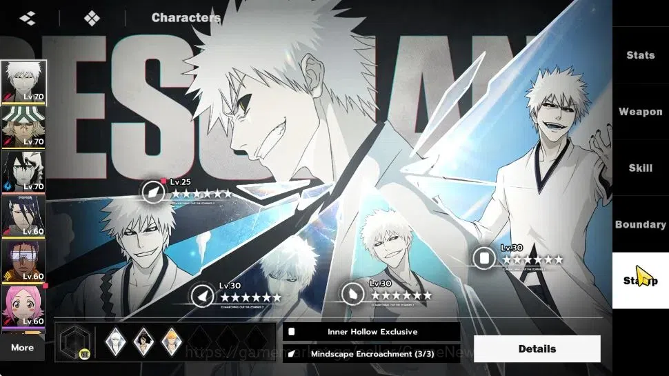BLEACH: Soul Resonance Accounts NuverseSEA|LV 52|6 SSR [Ichigo IH,UraharaB2,Byakuy image 5