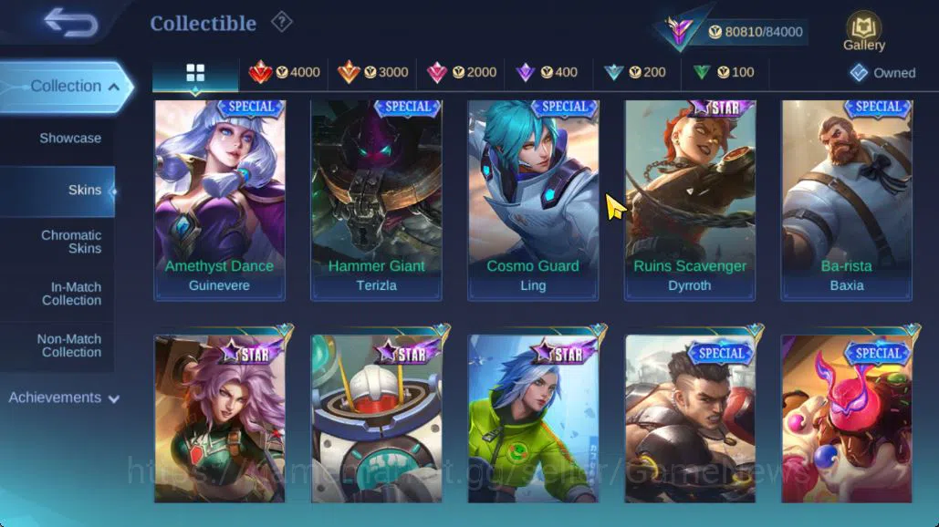 Mobile Legends: Bang Bang Accounts Hero 132|Skin 310|High Glory 65|Gusion Legend,Prim image 15