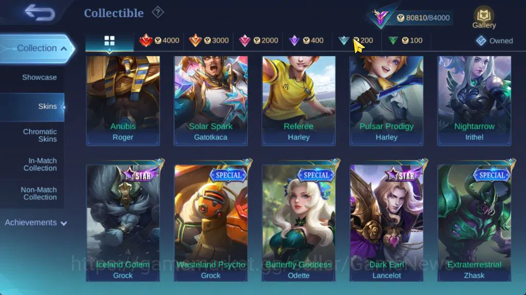 Mobile Legends: Bang Bang Accounts Hero 132|Skin 310|High Glory 65|Gusion Legend,Prim image 18