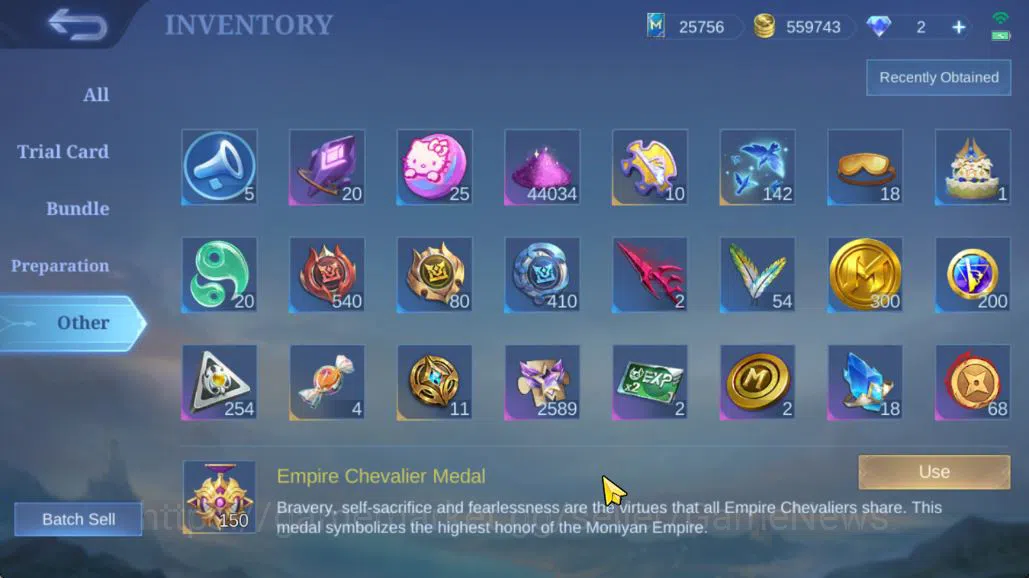 Mobile Legends: Bang Bang Accounts Hero 132|Skin 310|High Glory 65|Gusion Legend,Prim image 3