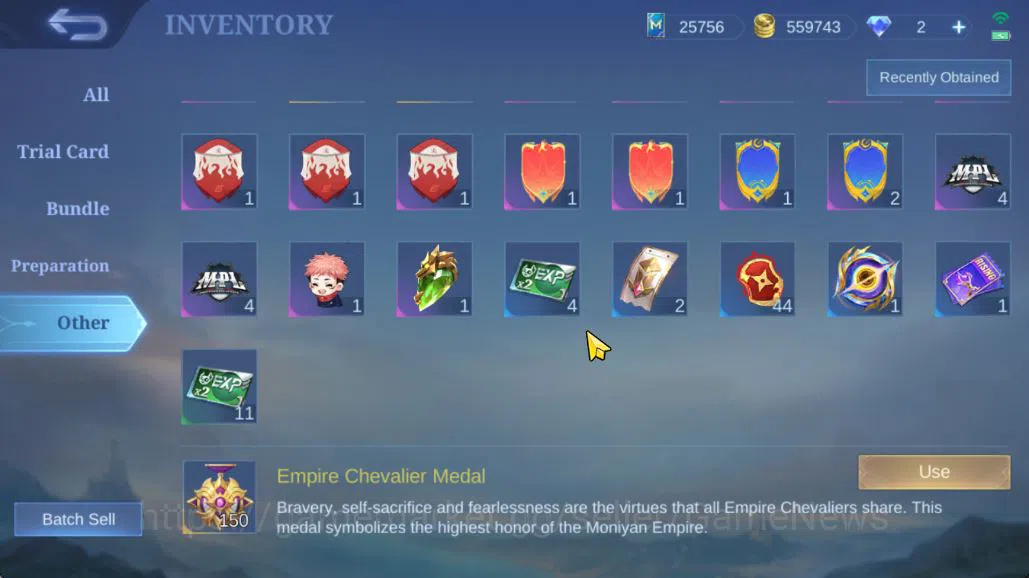 Mobile Legends: Bang Bang Accounts Hero 132|Skin 310|High Glory 65|Gusion Legend,Prim image 4