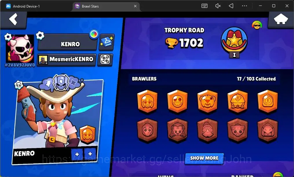Brawl Stars Accounts Global|1702 Trophy|17 Brawler|2 Max Hypercharge(Sh image 2