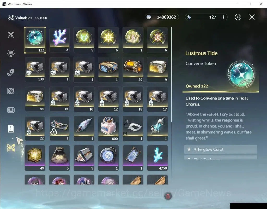 Wuthering Waves Accounts NA | UL 47 | 122 Lustrous | 1 Limited | Hiyuki R4  image 9