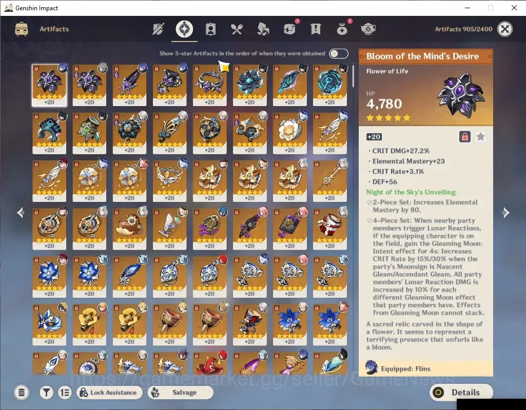 Genshin Impact Accounts ASIA|AR 58|PremTeam Flins|14 Limited+8(*5Wep)|Arle image 9