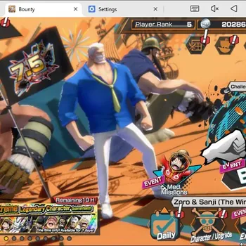 One Piece Bounty Rush Accounts High-End Android | EX 2 | PR 5 | TW Zoro & Sanji, LH Monkey D.Garp  | RD 47 | LogBandai Check