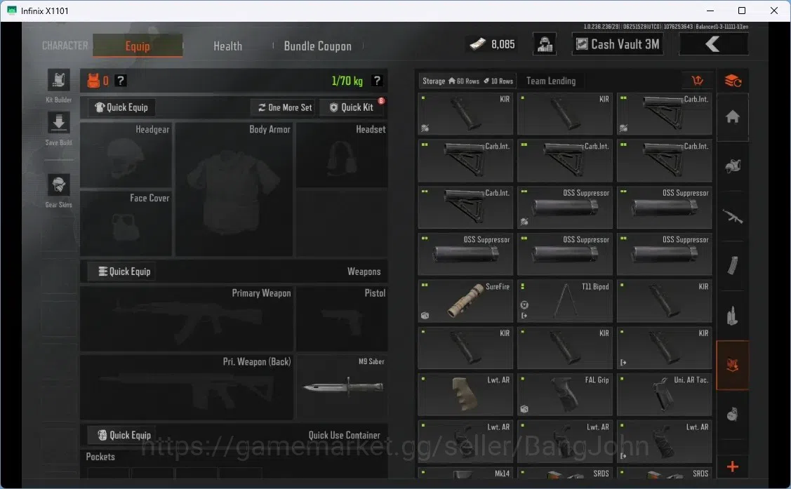 Arena Breakout Accounts Mobile | CV 2.95 M | SV 7 M | Lava Groza, GM AK12, image 9