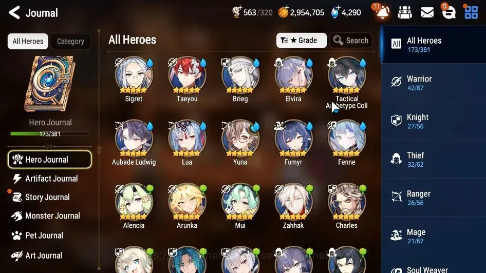 Epic Seven Accounts ASIA|13 ML(LOTScales,BArunka,Salome,RueleLight,Etc image 8