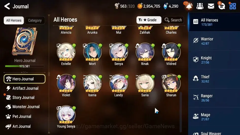 Epic Seven Accounts ASIA|13 ML(LOTScales,BArunka,Salome,RueleLight,Etc image 9