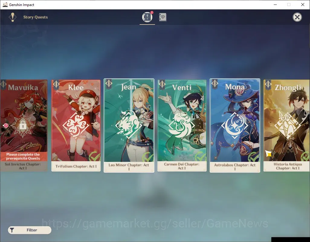 Genshin Impact Accounts ASIA|AR 56|5 Limited + 5 (*5 Weapon)|Chiori+Signat image 19