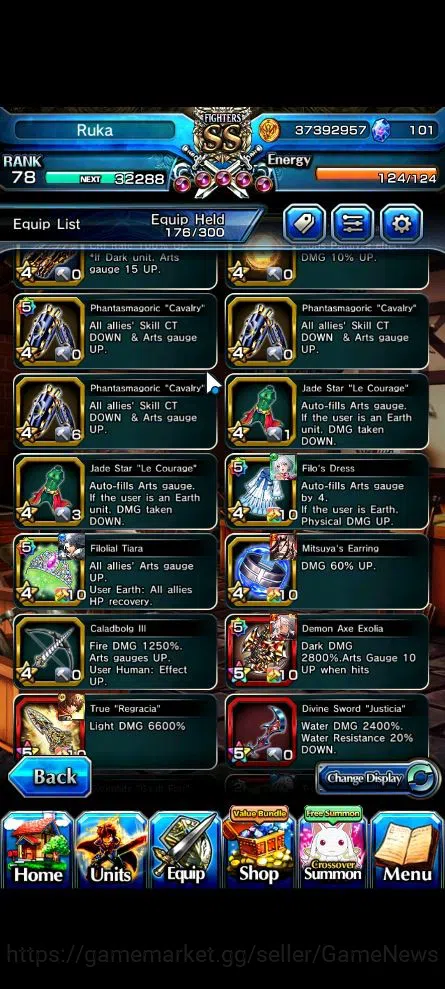 Grand Summoners Accounts Global|Rank 78|Starter|11 Ascend|UP RoyTW,Summer M image 13
