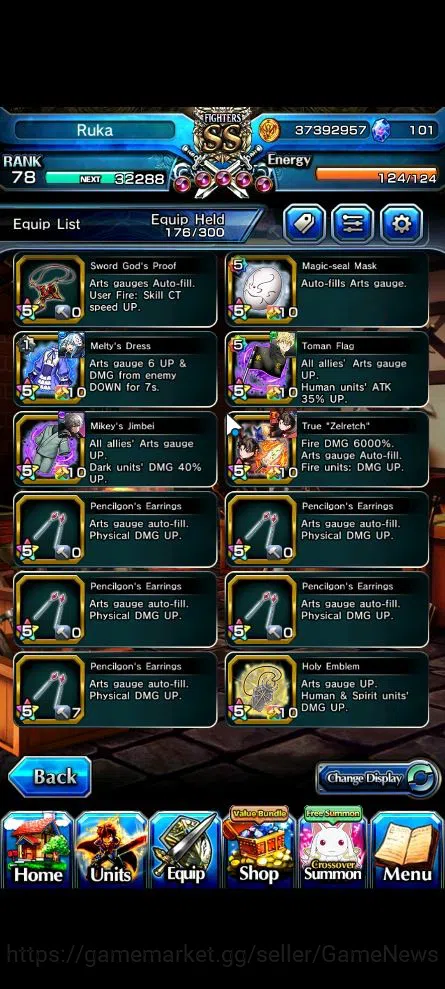 Grand Summoners Accounts Global|Rank 78|Starter|11 Ascend|UP RoyTW,Summer M image 20