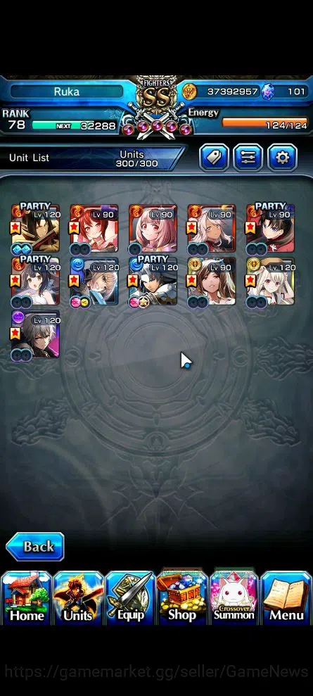 Grand Summoners Accounts Global|Rank 78|Starter|11 Ascend|UP RoyTW,Summer M image 4