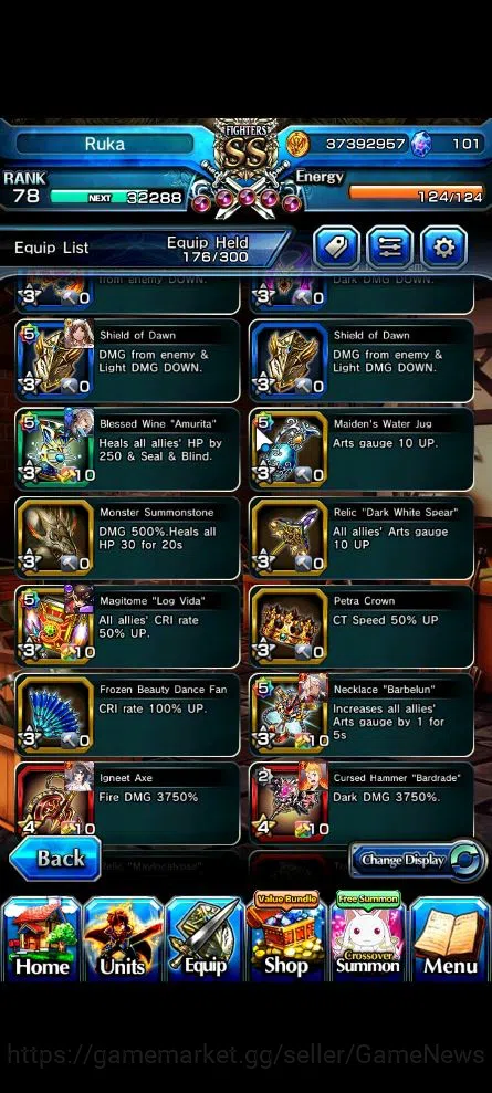 Grand Summoners Accounts Global|Rank 78|Starter|11 Ascend|UP RoyTW,Summer M image 8