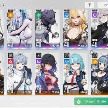 Chaos Zero Nightmare Accounts Global|Lv 41| 5 SSR (OlgaM1,NarjaM1,Hugo,Magna,Renoa) +7 SR