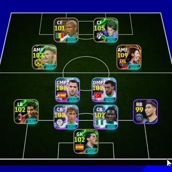 eFootball Accounts Legends & Iconic Players Android|Pwr 3185|BigTime Lionel Messi'07|16 Epic Luis Suarez,Gabriel