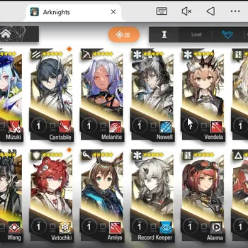 Arknights Accounts Mid-Tier Global|Lv7|66 total OP| 1 Limited (Wang) 4x6 Star (Mon3tr,Mizuki,Angelina)|Story 2-9|BD