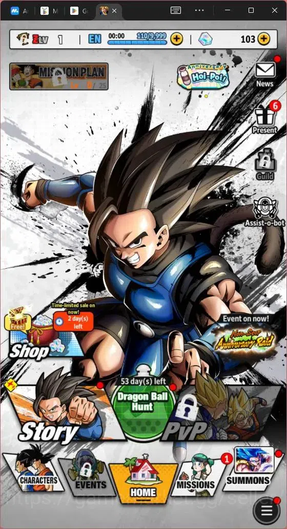 Dragon Ball Legends Accounts Android | Lvl 1 |110K Total Power | 103 CC | 1 UL  image 10