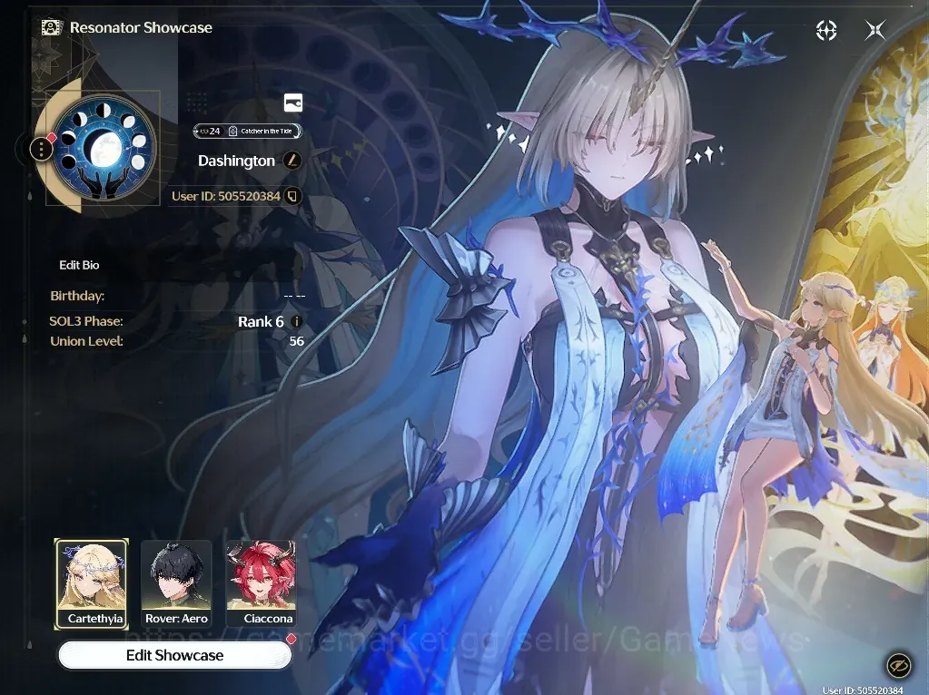 Wuthering Waves Accounts Others NA |UL 56|8 Limited|2 Team|(Cartethyia, Iuno 1