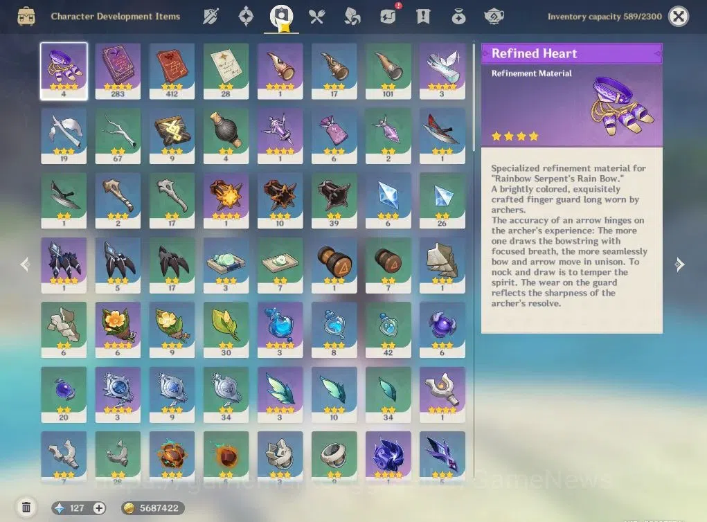 Genshin Impact Accounts ASIA|AR52|5Limited+2(*5Weapon)|Nefer,Columbina+sig image 10