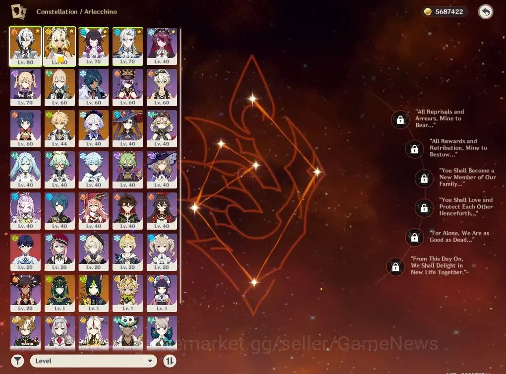 Genshin Impact Accounts ASIA|AR52|5Limited+2(*5Weapon)|Nefer,Columbina+sig image 3
