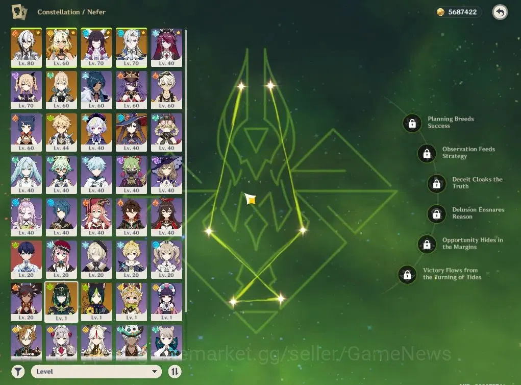 Genshin Impact Accounts ASIA|AR52|5Limited+2(*5Weapon)|Nefer,Columbina+sig image 7