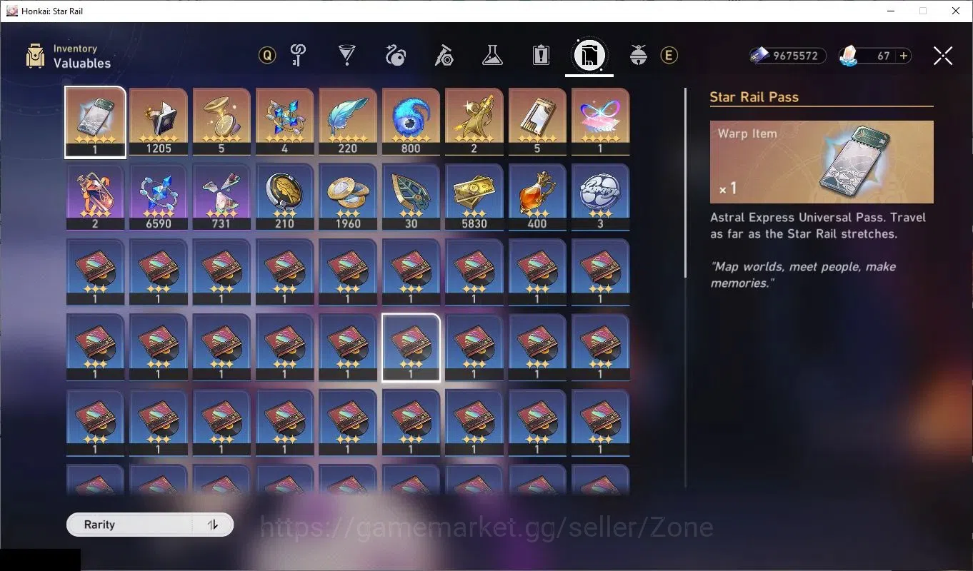 Honkai Star Rail Accounts Others ASIA|TL69|11 Limited Char+12 5*Weapon|Prem Team Castorice+Siwol (Evernight, Yaoguang 6