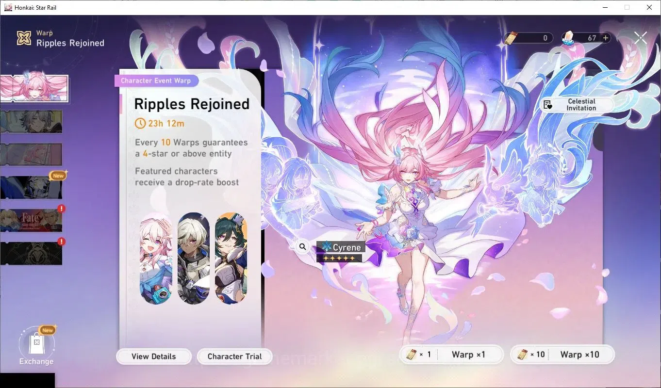 Honkai Star Rail Accounts Others ASIA|TL69|11 Limited Char+12 5*Weapon|Prem Team Castorice+Siwol (Evernight, Yaoguang 9