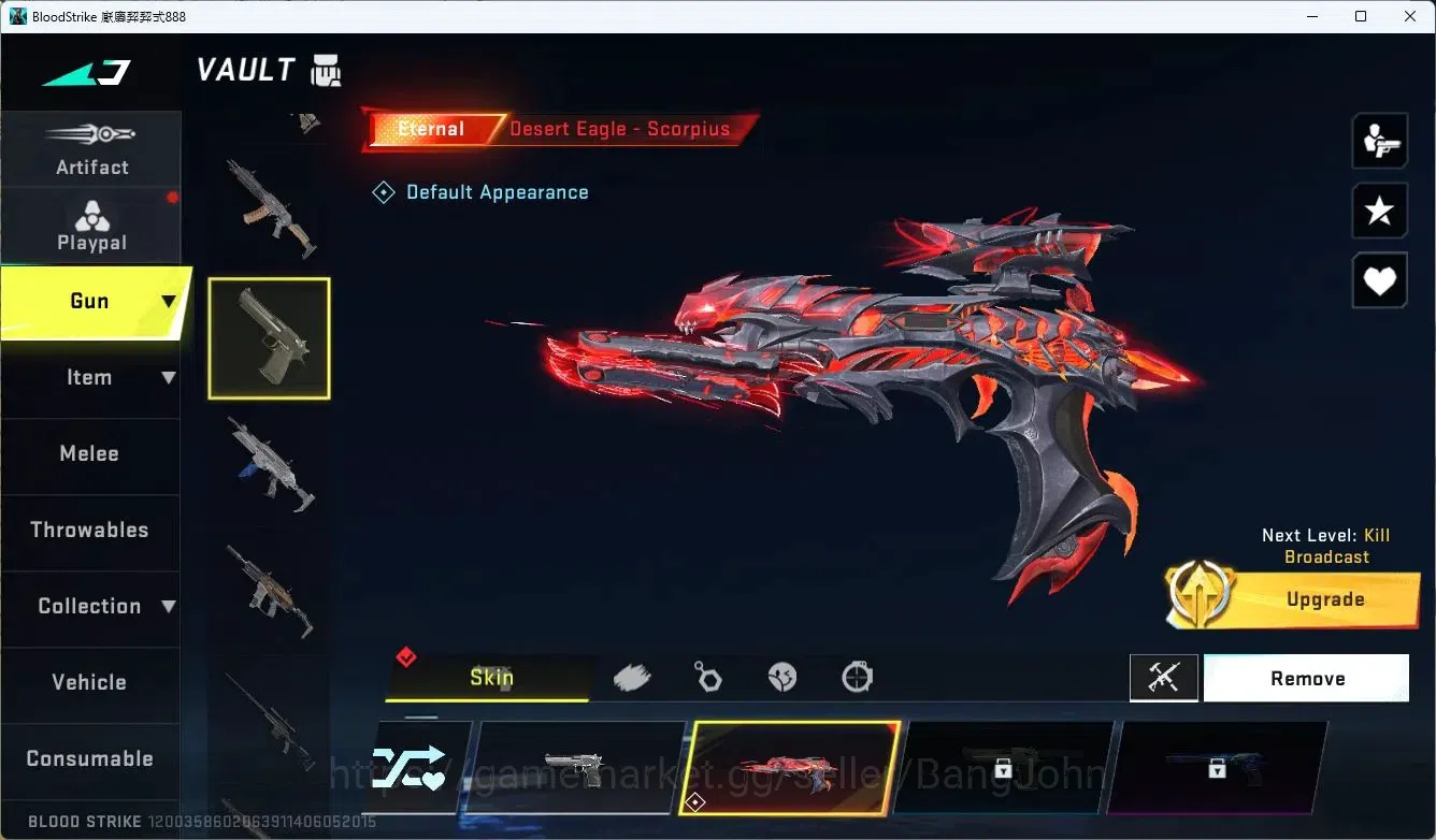 Blood Strike Accounts ASIA | ETERNAL: Desert Eagle-Scorpius | TRxMCX |AO image 2