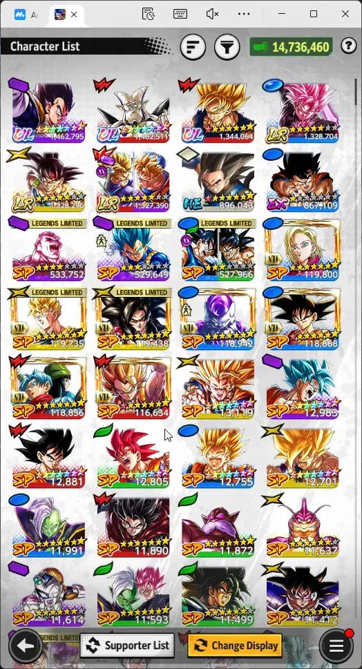 Dragon Ball Legends Accounts High-End Android |Lvl 148|14M Total Power|3 LR|3 UL|LR Trunks&Gohan,SSR Goku Black,Bardock|UL 13