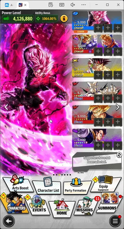 Dragon Ball Legends Accounts High-End Android |Lvl 148|14M Total Power|3 LR|3 UL|LR Trunks&Gohan,SSR Goku Black,Bardock|UL 15