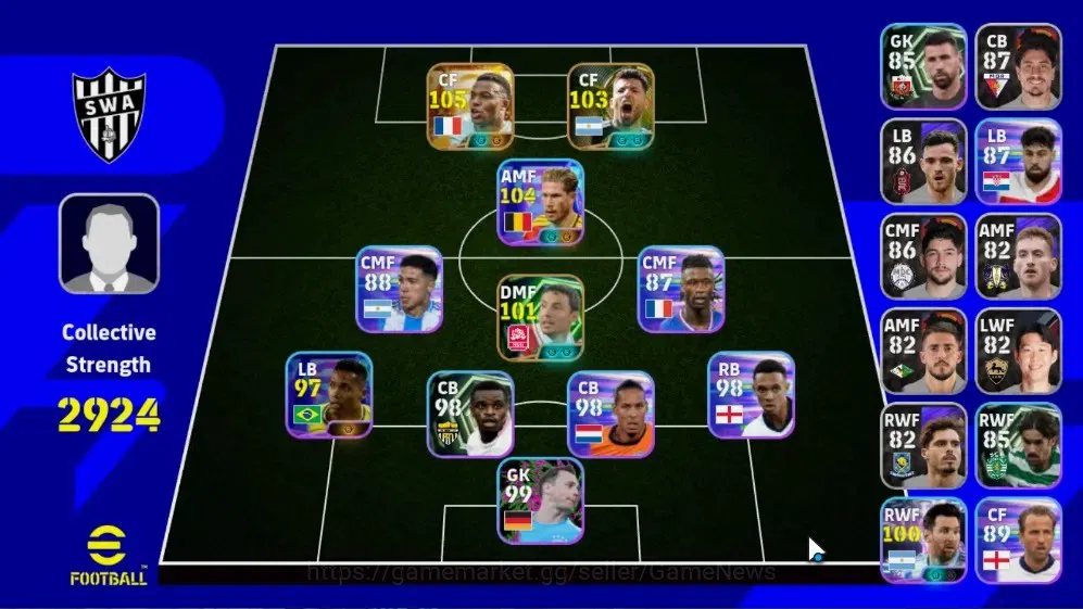 eFootball Accounts High-End Android|Big Time Kylian Mbappe France'26|Epic Sergio Aguero,Mark van Bommel|ShowTime Kevin De 1