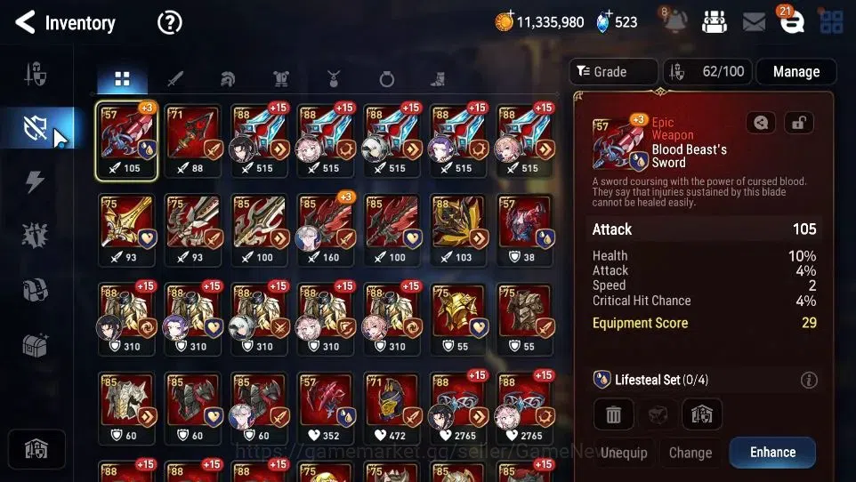 Epic Seven Accounts GLOBAL Unverif|New Era|3 ML(Empyrean Ilynav,TE Kay image 10