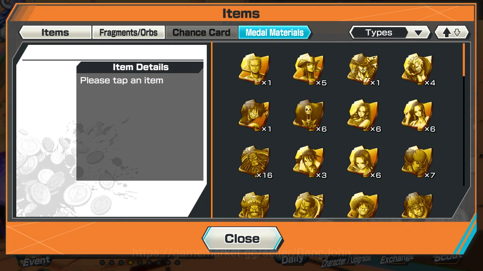 One Piece Bounty Rush Accounts Others Global | 5EX | KOTP Gol D.Roger,4emperor Monkey D.Luffy,BB Kuzan, 5elders Saturn,LH 13