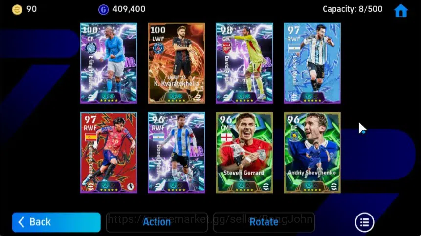 eFootball Accounts Mobile|PW 3074|K.Kvaratskhella BigT,Erling Haaland image 3