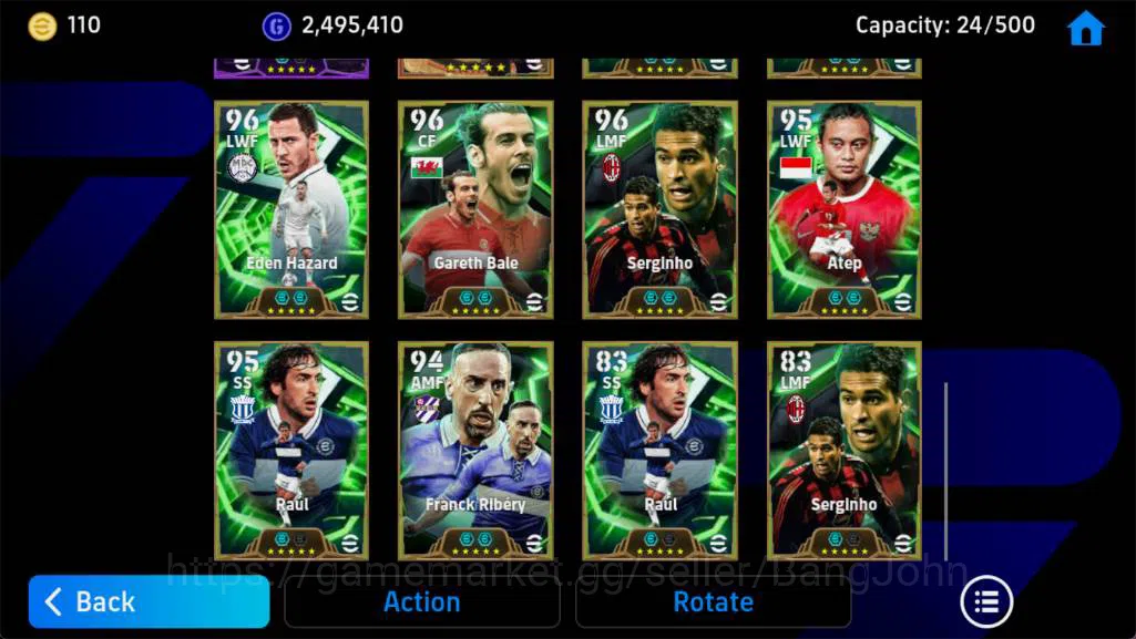 eFootball Accounts Android,Pwr 3184,cruyff epc,D forlan epc,S gerrard image 3