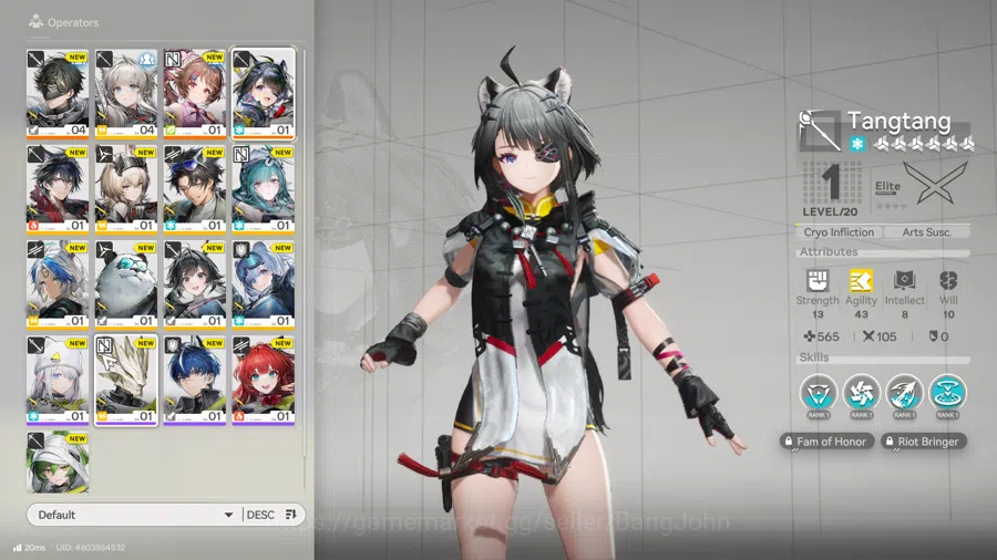 ASIA | Starter | 1Limit+1SIGN|Tangtang+SIGN,ardelia,wulfgard,mcmale WP 6S 2 AKE183B Arknights: Endfield Accounts ASIA | Starter | 1Limit+1SIGN|Tangtang+SIGN,ardeli image 1