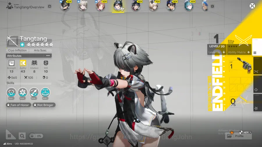 Arknights: Endfield Accounts ASIA | Starter | 1Limit+1SIGN|Tangtang+SIGN,ardelia,wulfgard,mcmale WP 6S 2 AKE183B 5