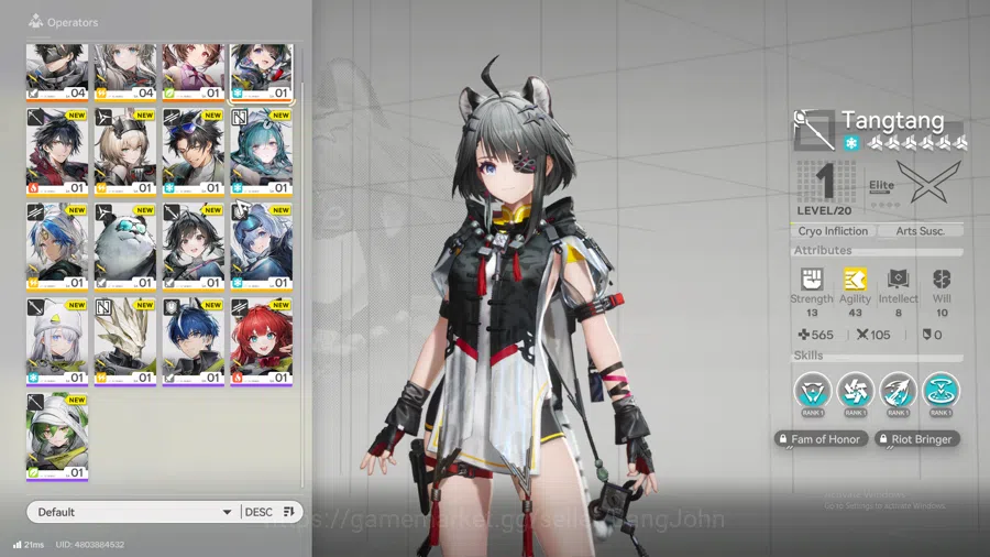 Arknights: Endfield Accounts ASIA | Starter | 1Limit+1SIGN|Tangtang+SIGN,ardelia,wulfgard,mcmale WP 6S 2 AKE183B 6
