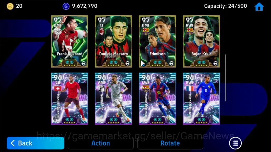 eFootball Accounts Android|BigTime Federico Dimarco,Epic Raphael Vara image 8