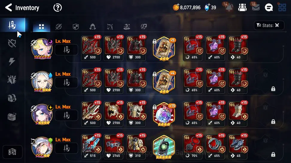 Epic Seven Accounts Starter GLOBAL Unverif|Starter|4 ML(LOT Scales, Harsetti, etc)+ TA Coli ,etc|Poh+Bles ON|6,2K SStone+1,5 13