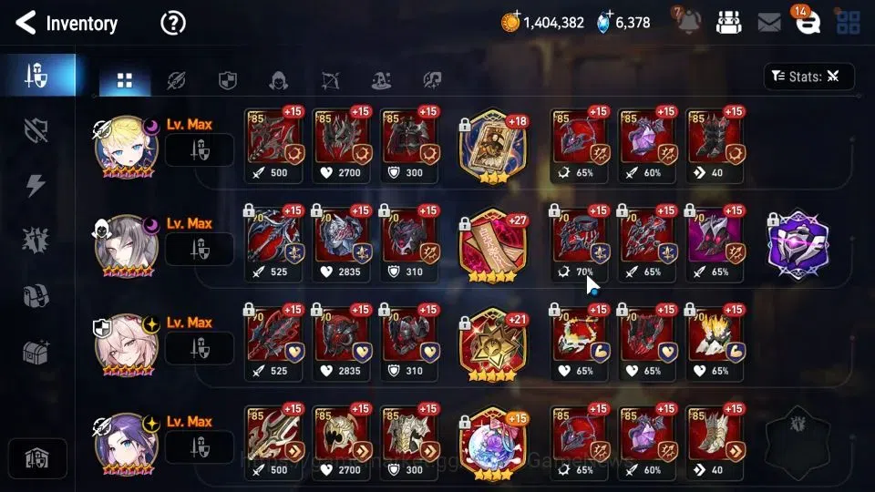 Epic Seven Accounts GLOBAL|UnVerif|15 ML(BArunka,RueleofLight)Setsuka, image 18