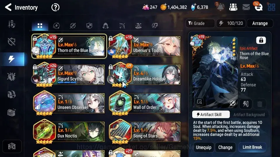 Epic Seven Accounts GLOBAL|UnVerif|15 ML(BArunka,RueleofLight)Setsuka, image 20